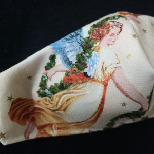 Adult Angels Cherub Handmade Face Mask Masque 100% Cotton Holidays